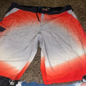 Size 36 : OP flex four-way stretch swimming trunks wore once and did not like